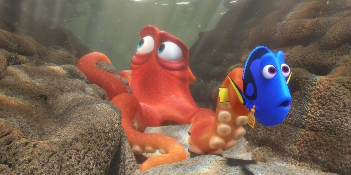 Dory and Hank in Finding Dory