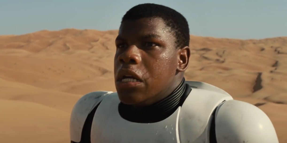 Finn in the Star Wars The Force Awakens trailer