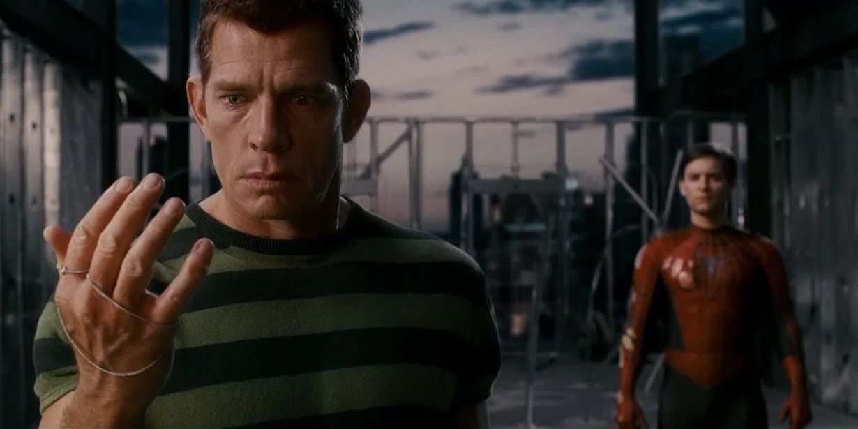 Flint Marko and Peter Parker in Spider-Man 3