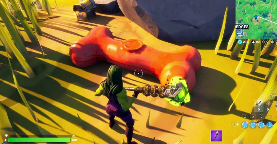 Where To Bounce On Dog Toys At Ant Manor In Fortnite