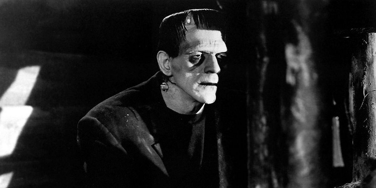 Boris Karloff in his Frankenstein Makeup