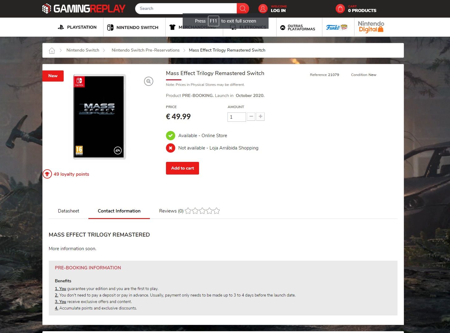 Screengrab of the Mass Efffect trilogy remaster leak.