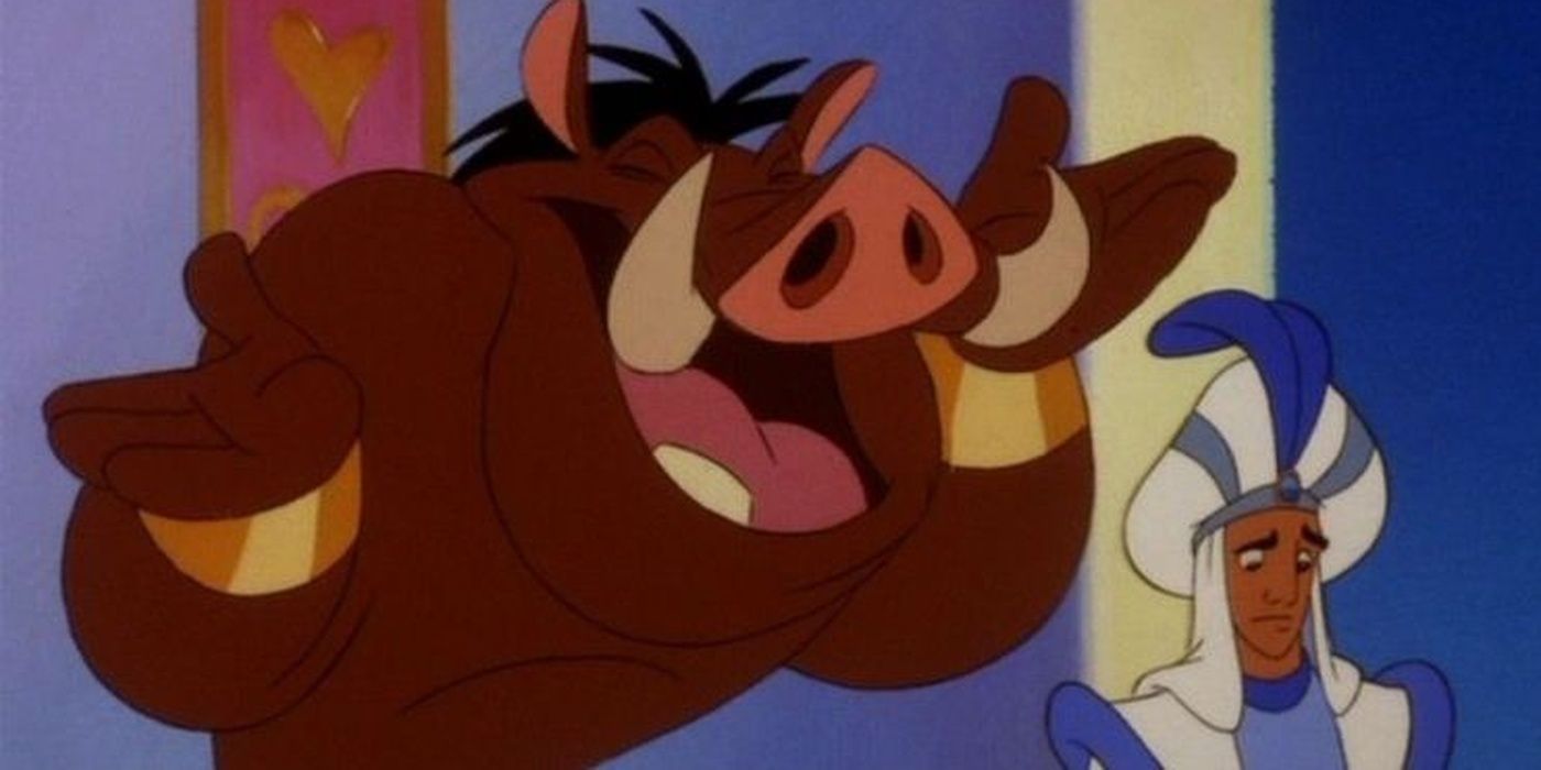 Genie as Pumbaa