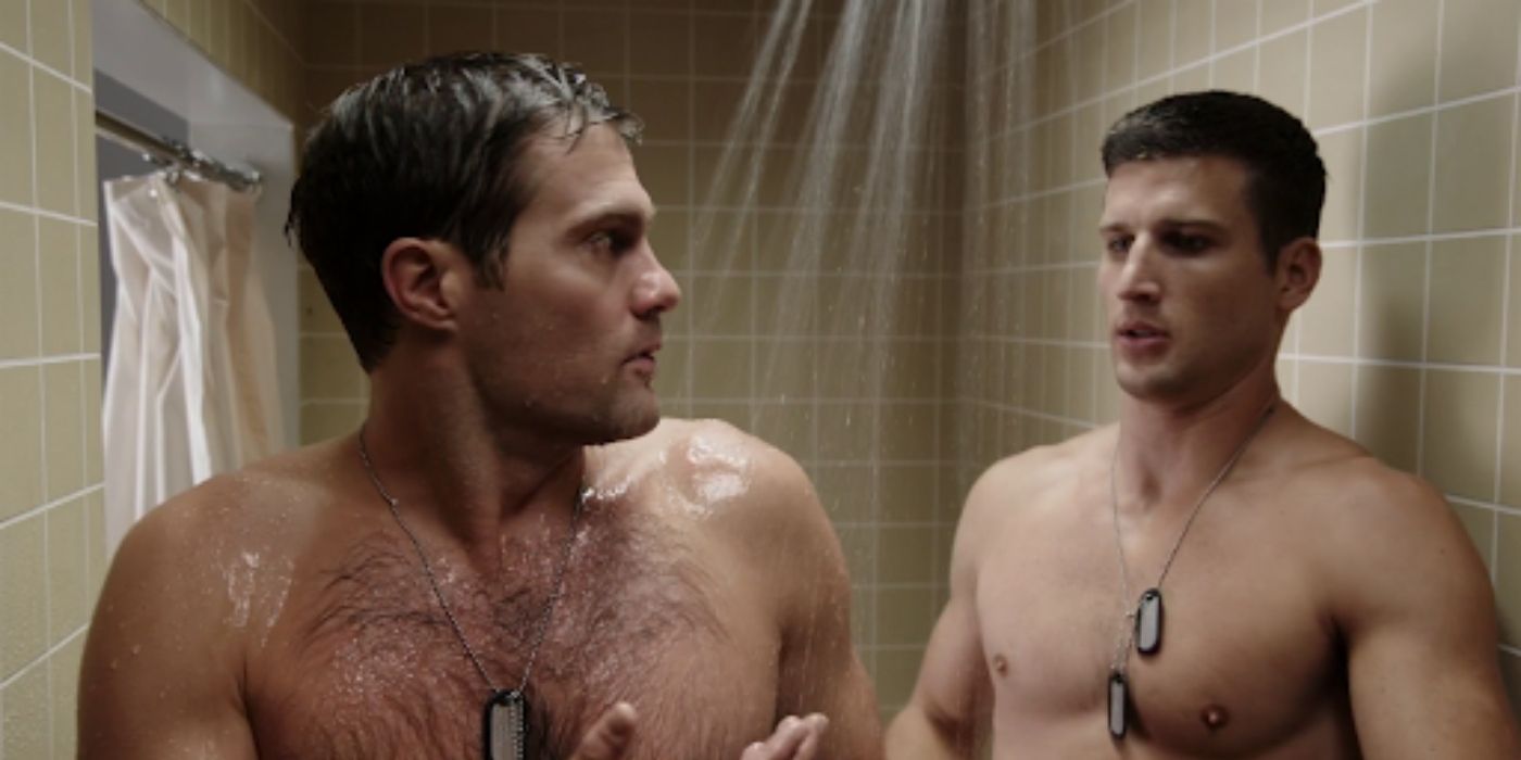 Geoff Stults and Parker Young on enlisted