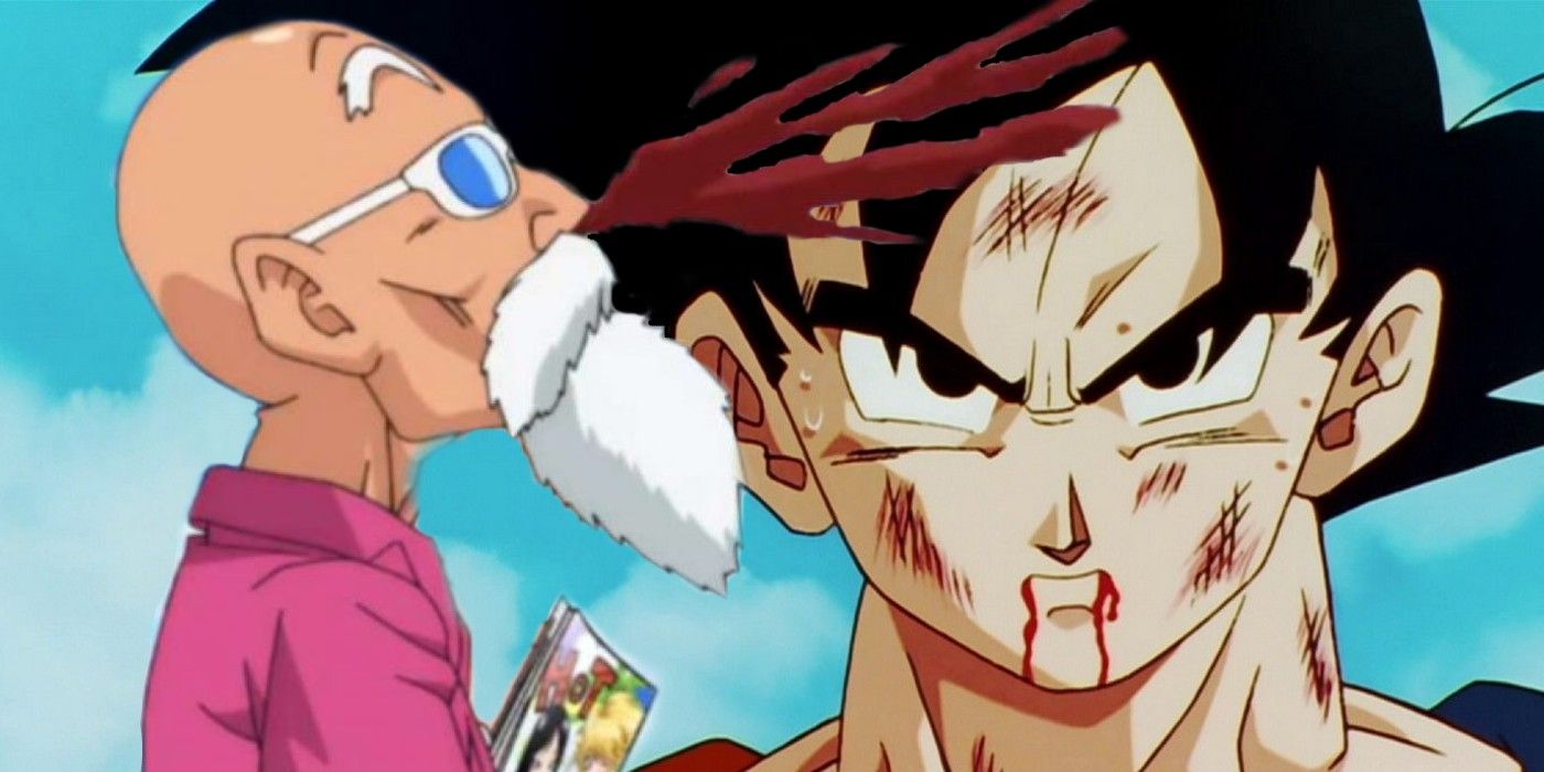 Goku and Roshi in Dragon Ball