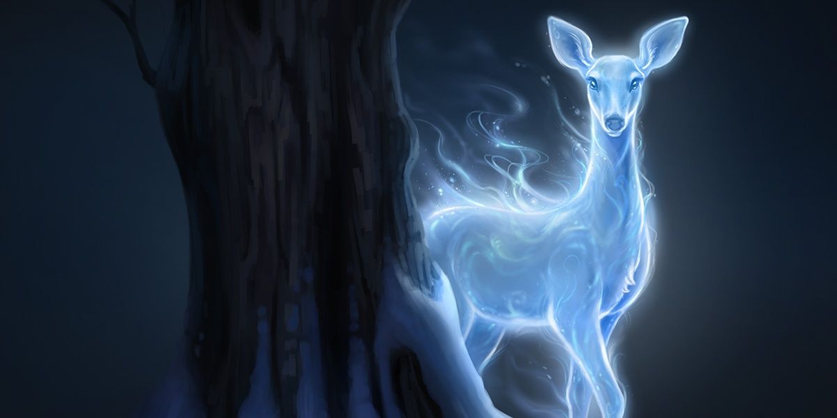 An image of a charmed deer in Harry Potter