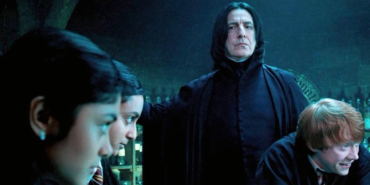 Snape being strict in his lesson 