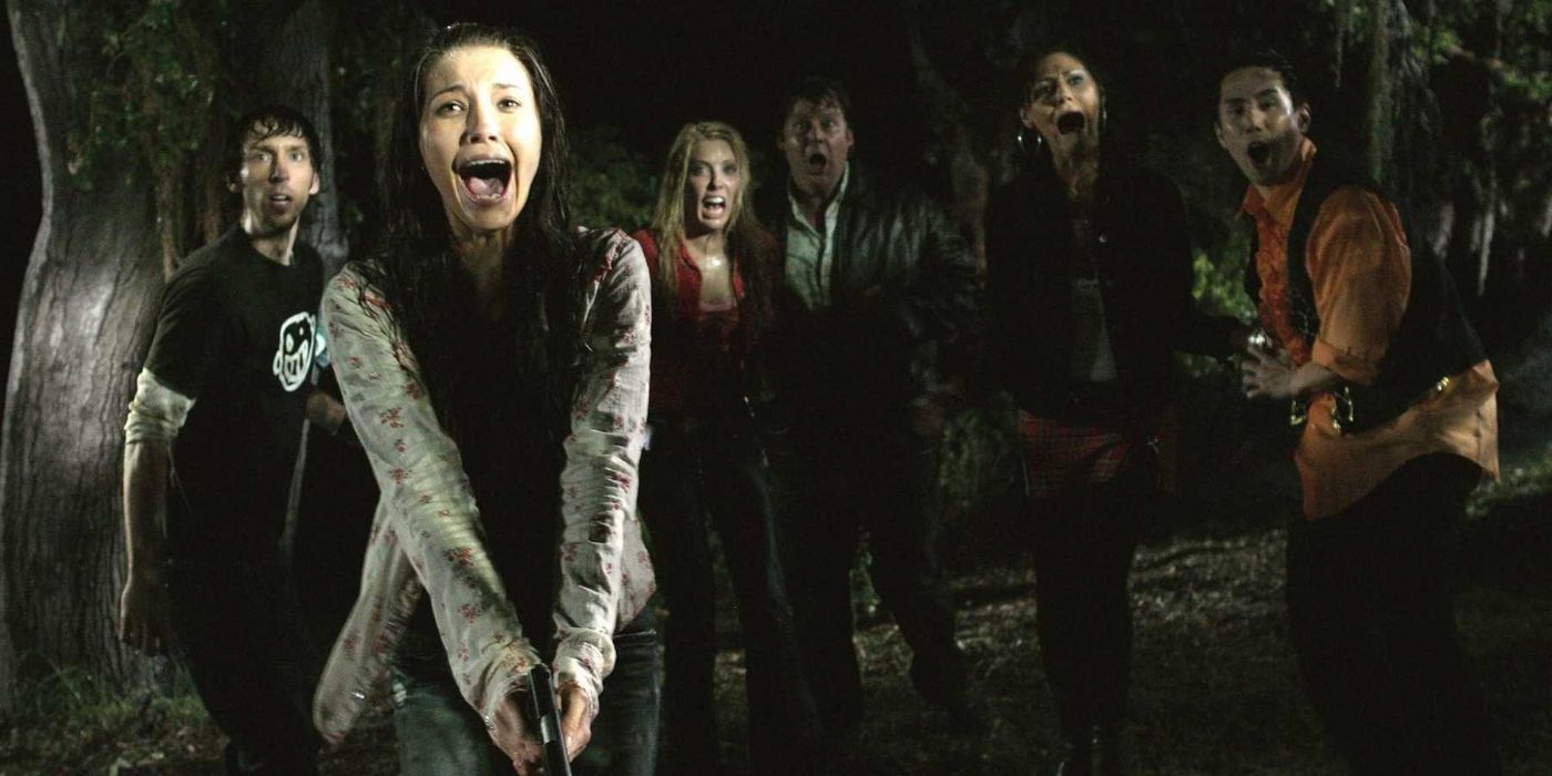 Hatchet 2006 Full Cast Screaming in Swamp