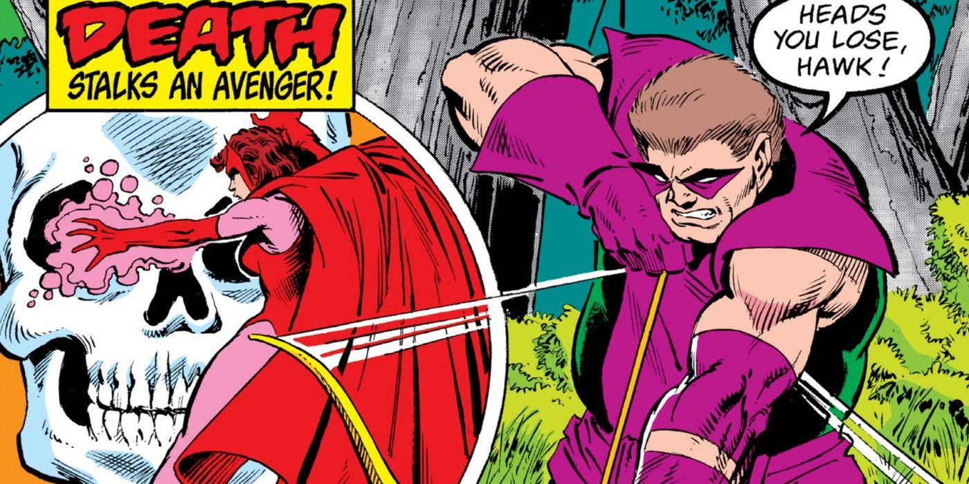 Trickshot fires an arrow in Marvel Comics.