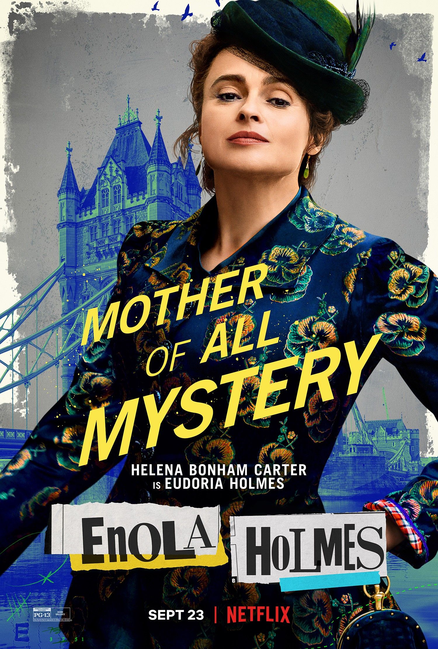 Helena Bonham Carter as Eudoria Holmes in Enola Holmes
