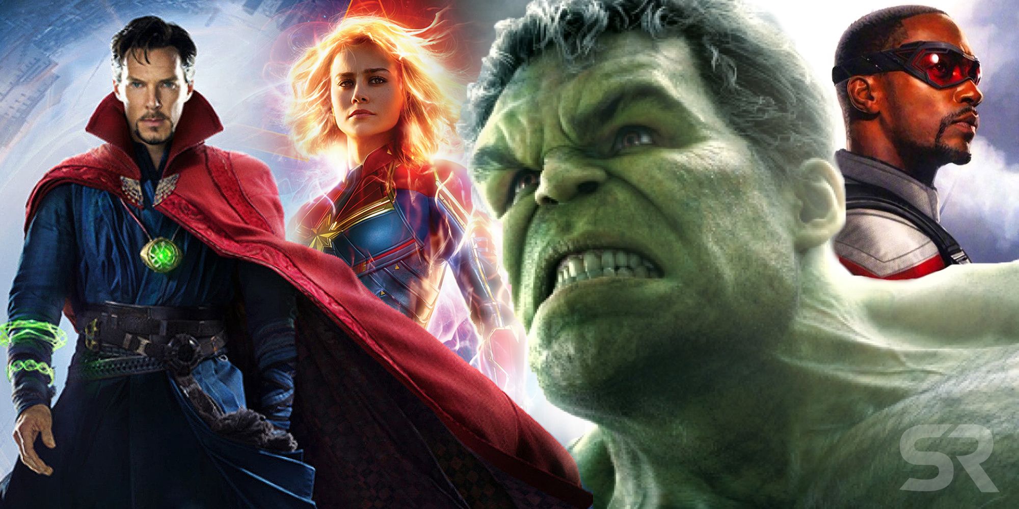 Hulk, Doctor Strange, Captain Marvel, and Falcon in the MCU's Phase 4 & 5