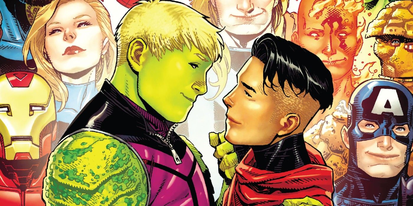 Hulkling and Wiccan Married Featured
