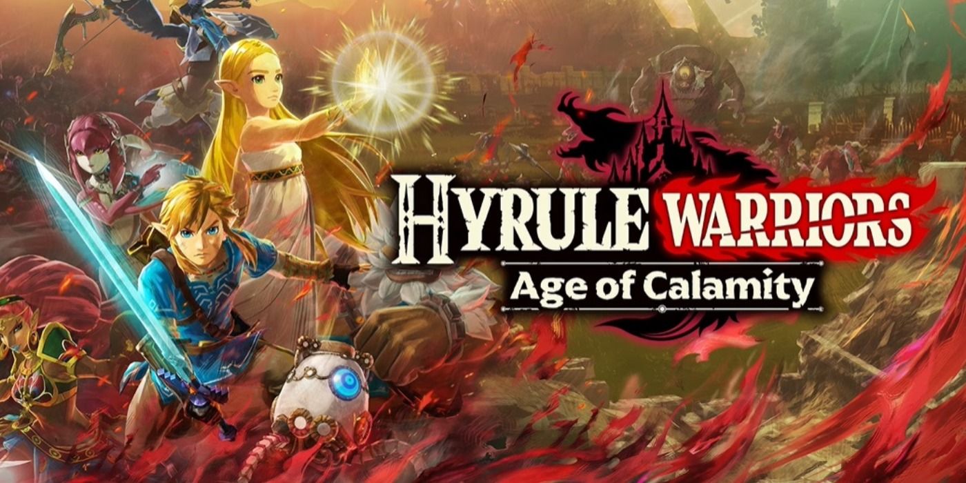 Hyrule Warriors: Age of Calamity key art featuring Link and Princess Zelda.