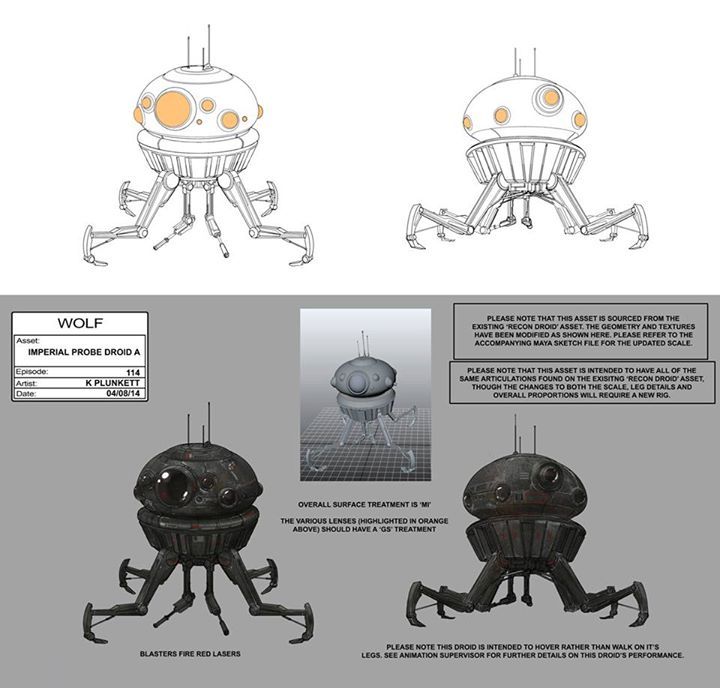 Imperial Probe Droid Concept Art
