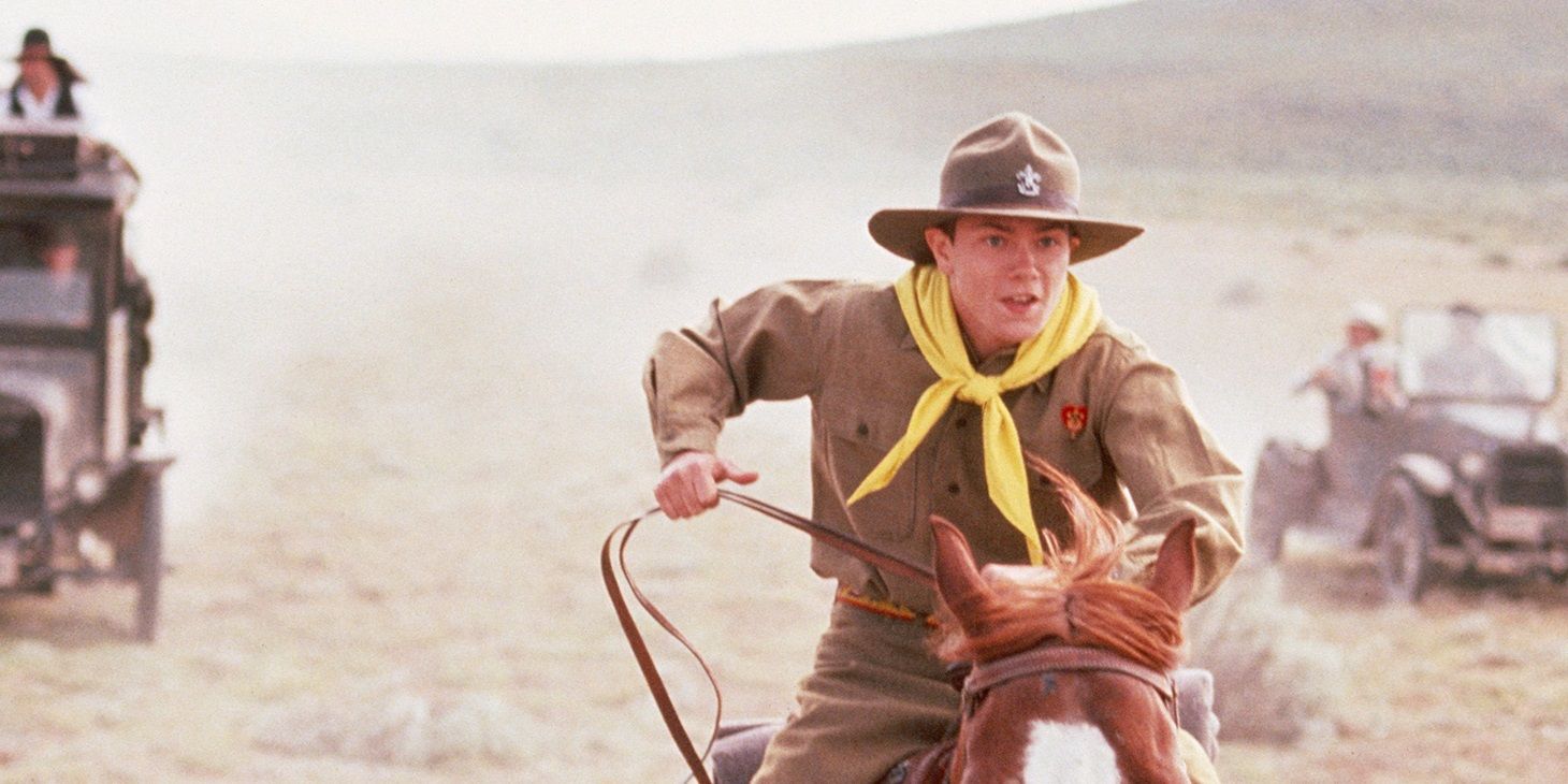 River Phoenix in the opening of Indiana Jones and the Last Crusade