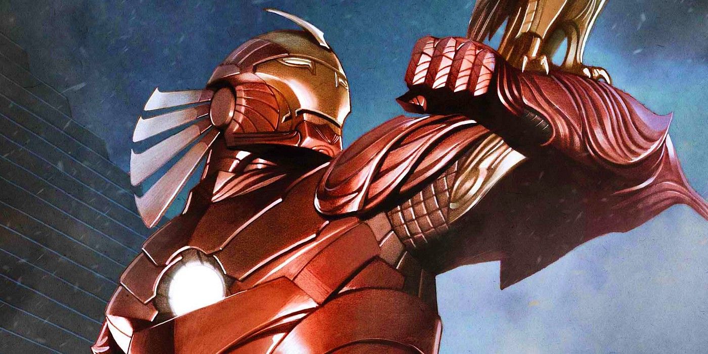Iron Man as falconer