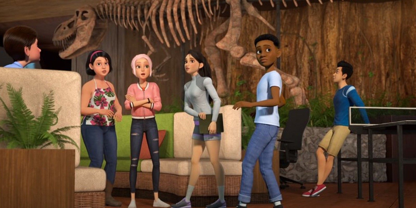 The cast of teenage campers will return for Jurassic World: Camp Cretaceous s...
