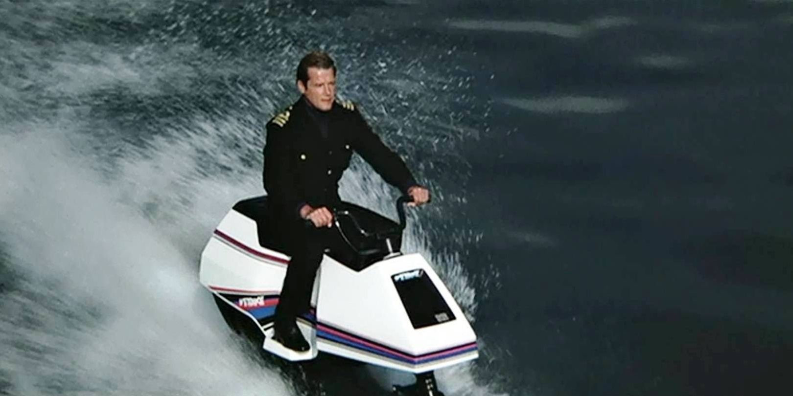 James Bond on a jetski in The Spy Who Loved Me