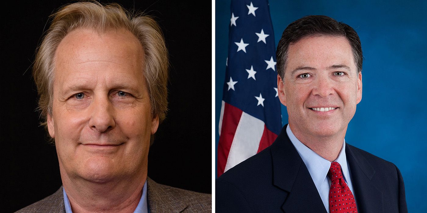 Jeff Daniels and James Comey