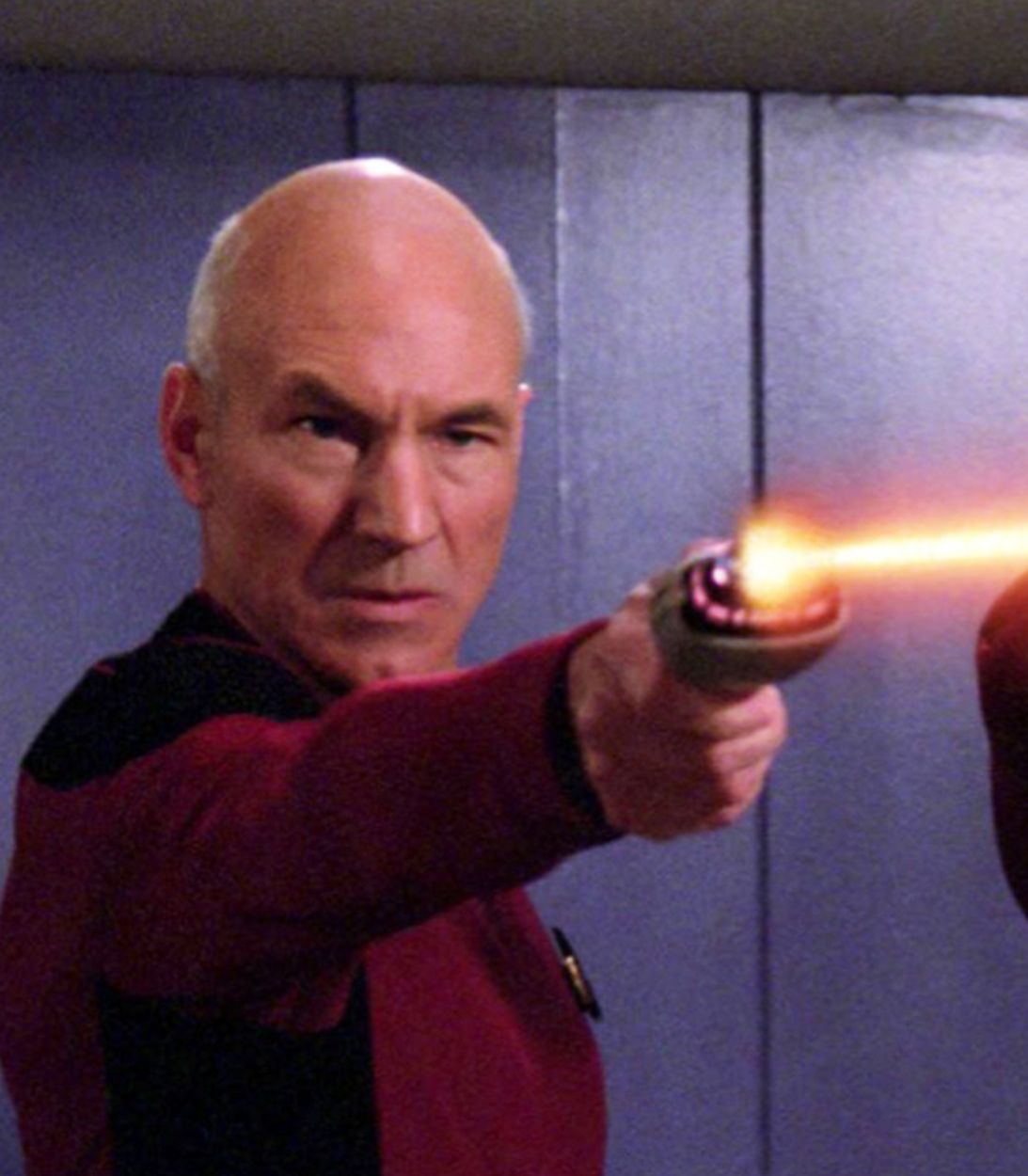 Jean-Luc Picard Star Trek Phasers Vertical