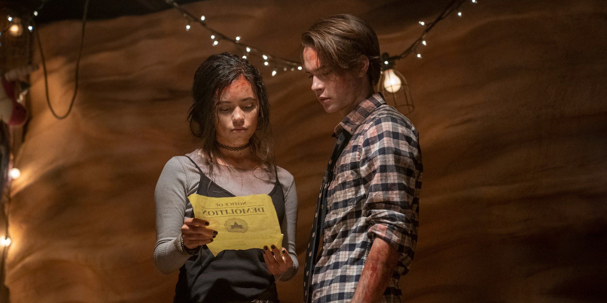 Jenna Ortega and Judah Lewis in The Babysitter: Killer Queen