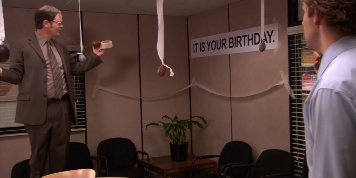 Jim and Dwight plan a party in The Office