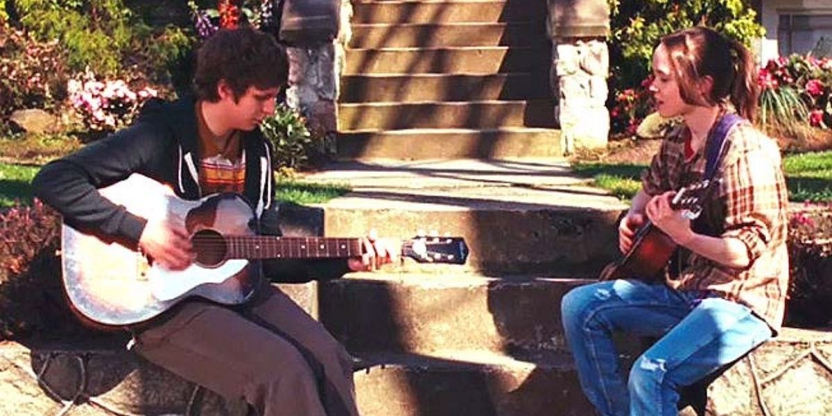 Michael Cera and Ellen Page in Juno (2007)
