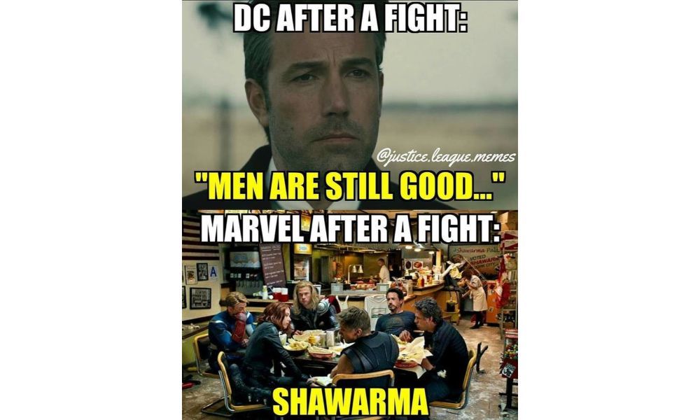 Justice League Vs Avengers Meme 4