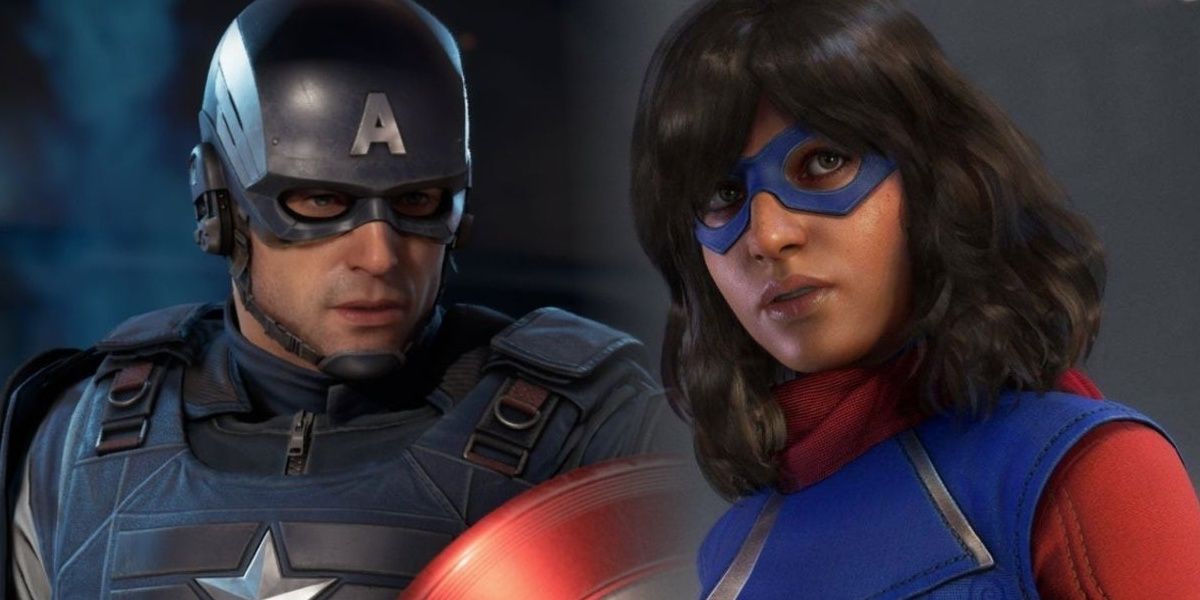 Kamala Khan and Captain America in Marvel's Avengers (2020)