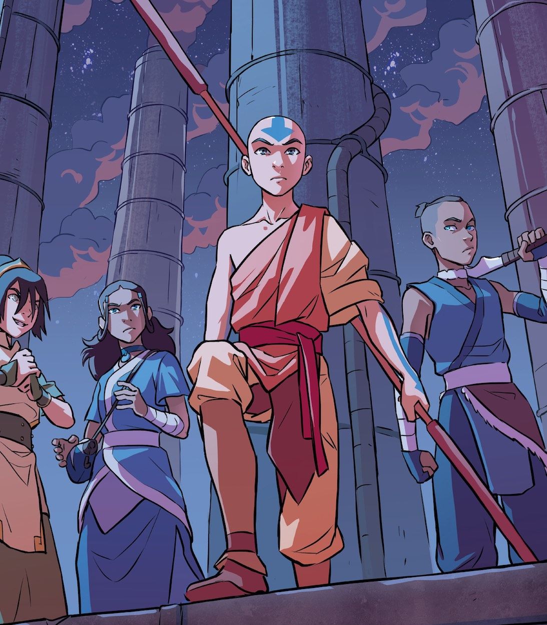 Katara, Aang and Sokka in Avatar the Last Airbender Imbalance