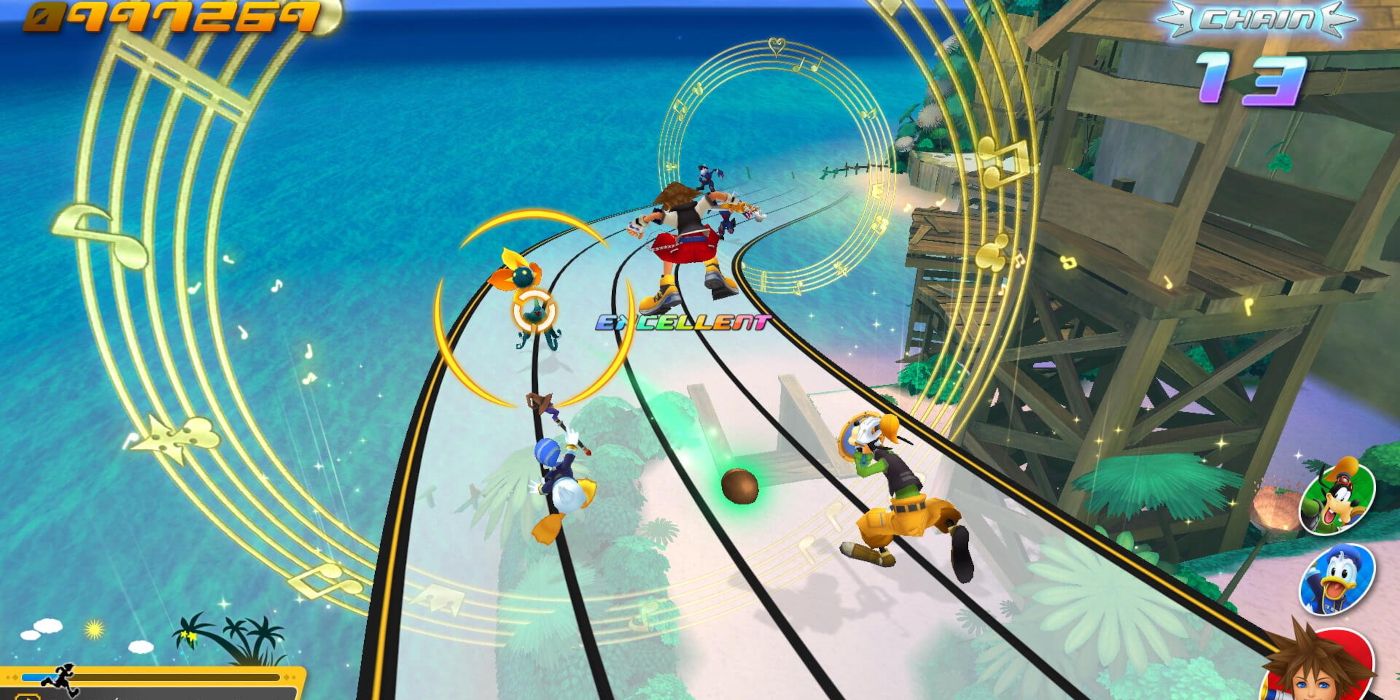 Kingdom Hearts Melody of Memory Gameplay Beach