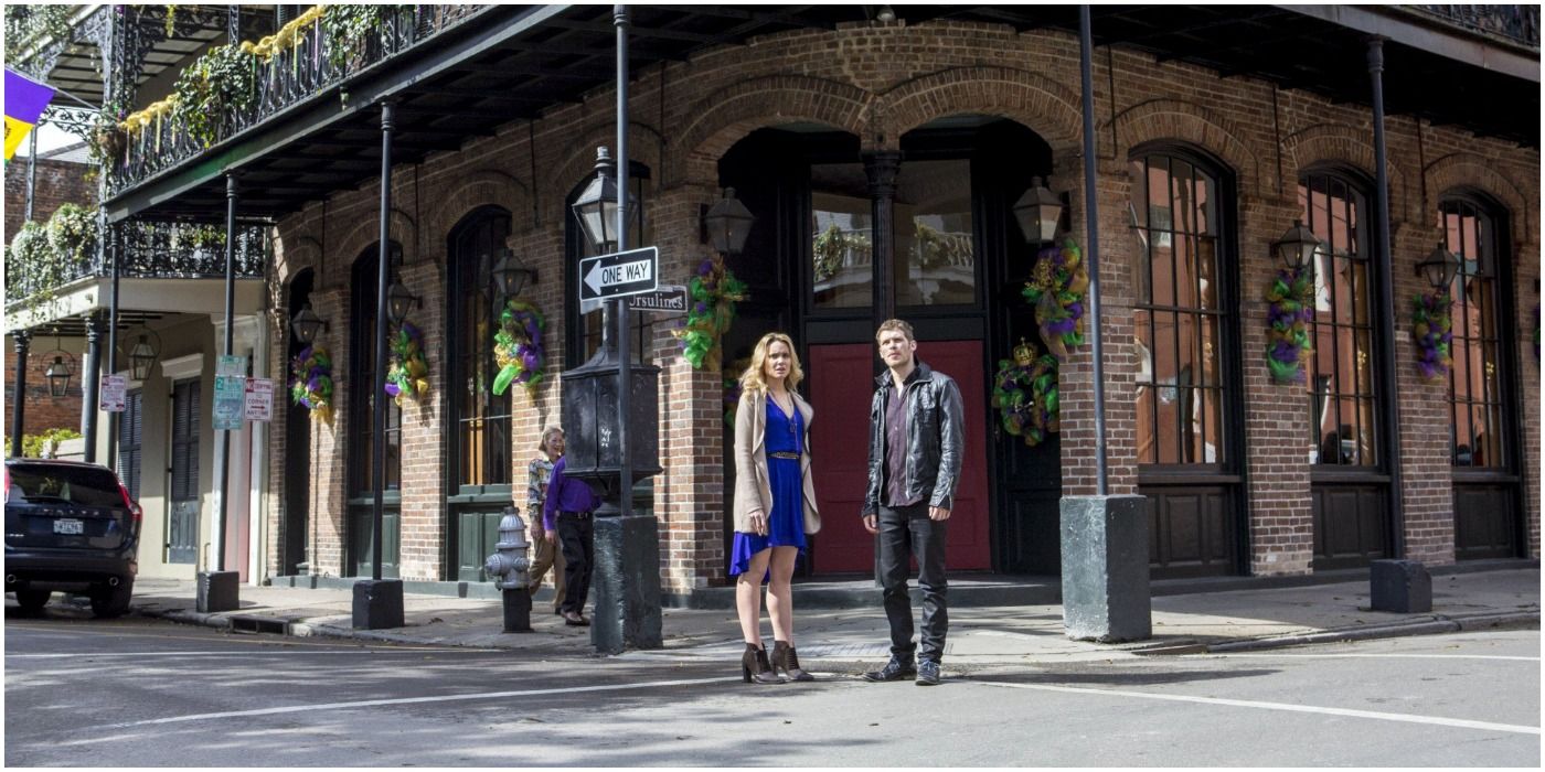 Klaus and Camille standing in New Orleans.