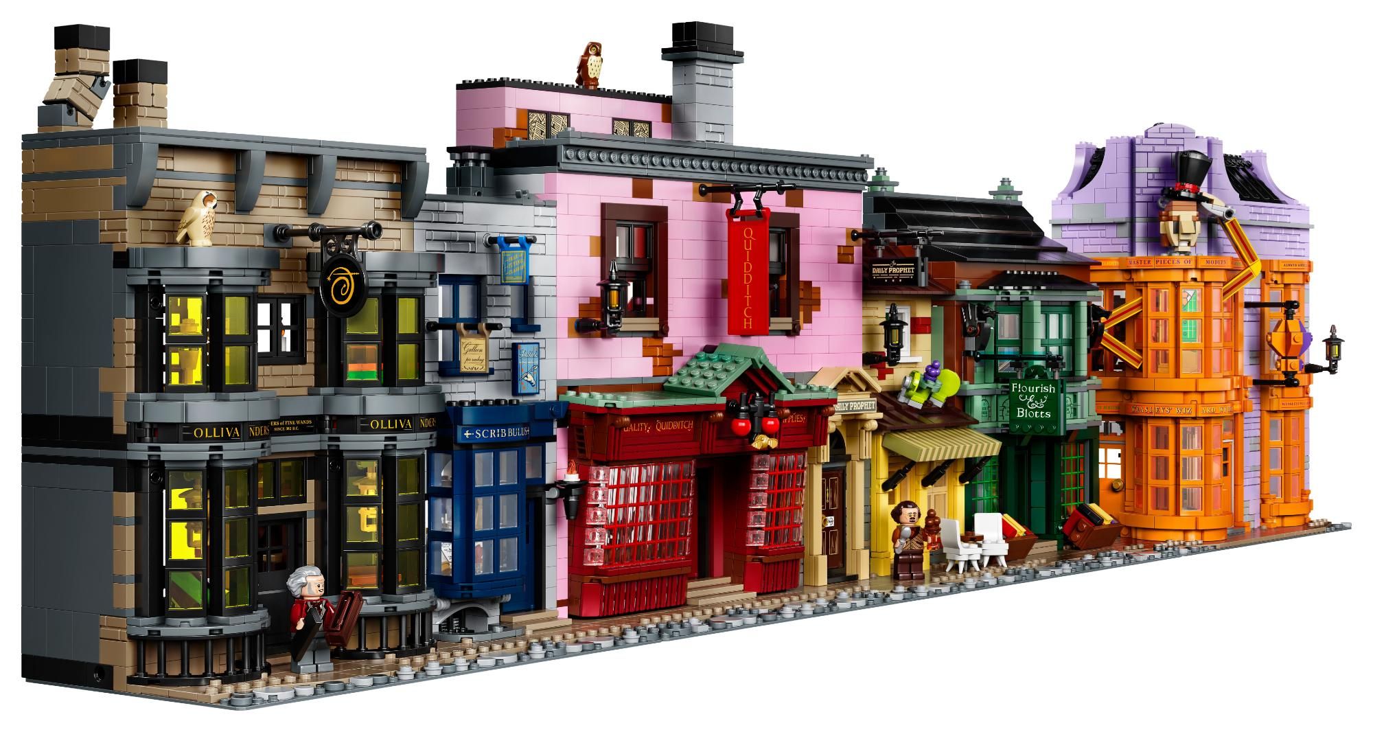 Massive Harry Potter Diagon Alley LEGO Set Launches With 16 Minifigures