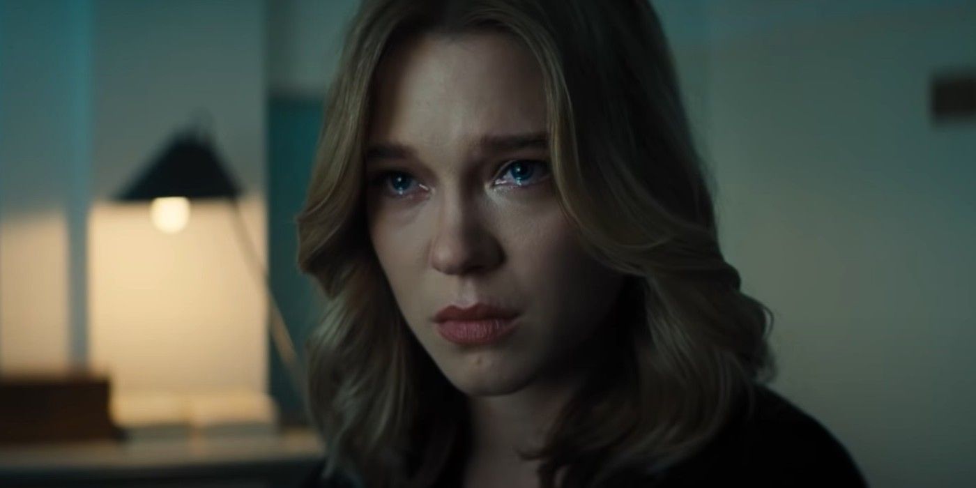 Lea Seydoux as Madeleine in her office in No Time To Die