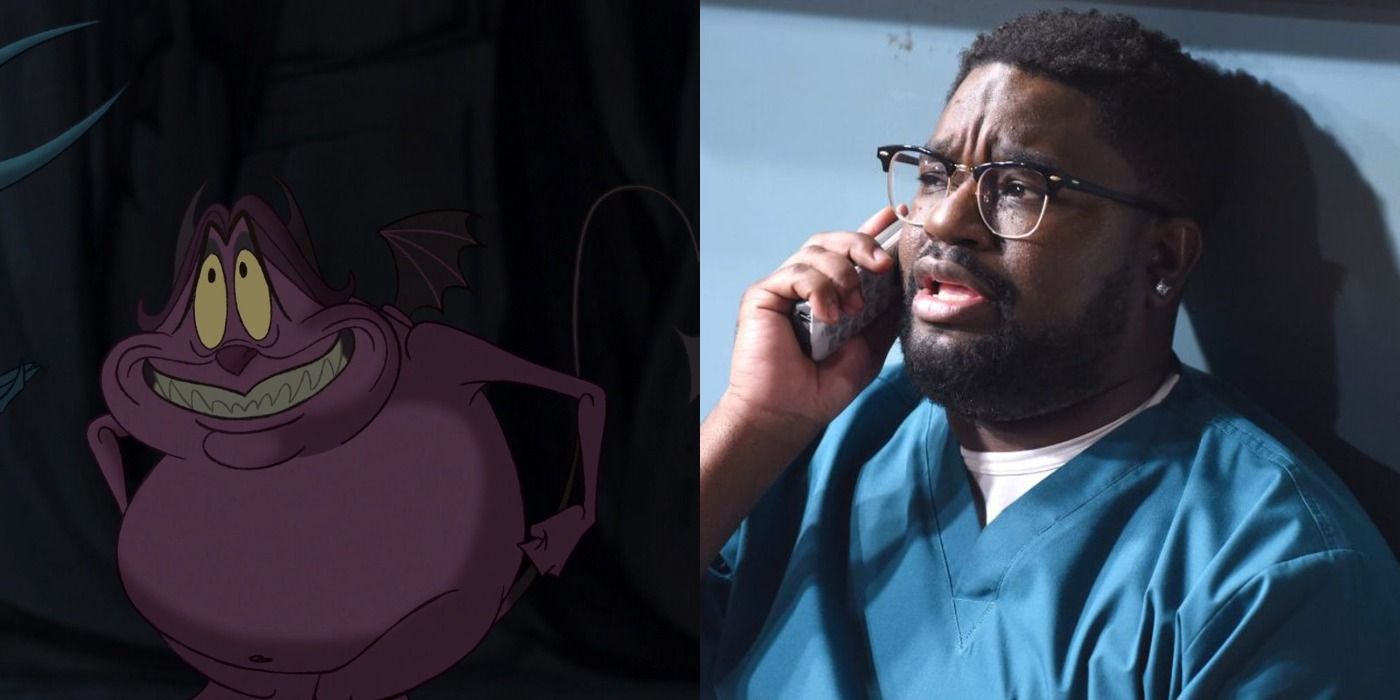 Split image Pain from Disney&rsquo;s Hercules and Lil Rel Howrey in Get Out