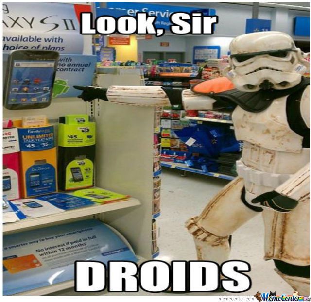 Look Sir Droid Star Wars Meme