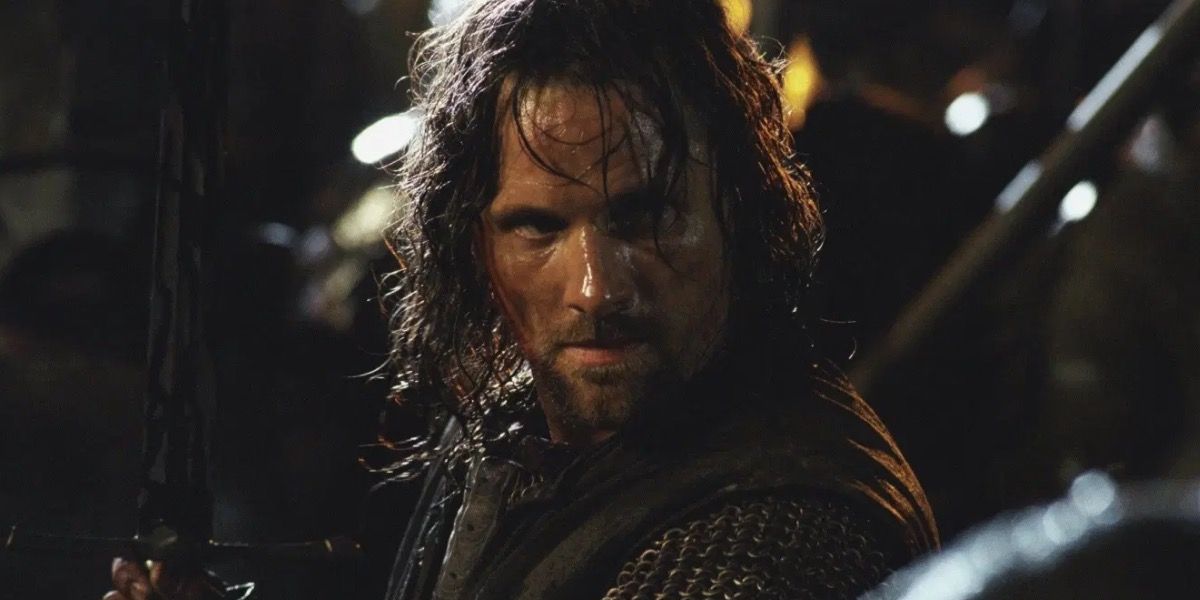 Aragorn holds Haleth's Sword