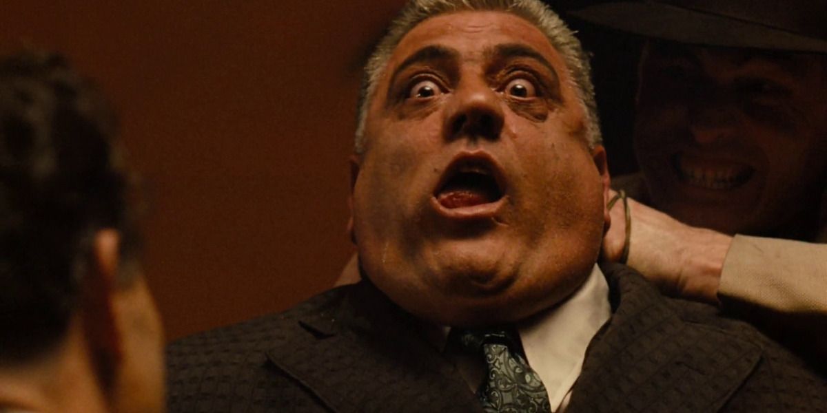 Luca Brasi gets choked in The Godfather