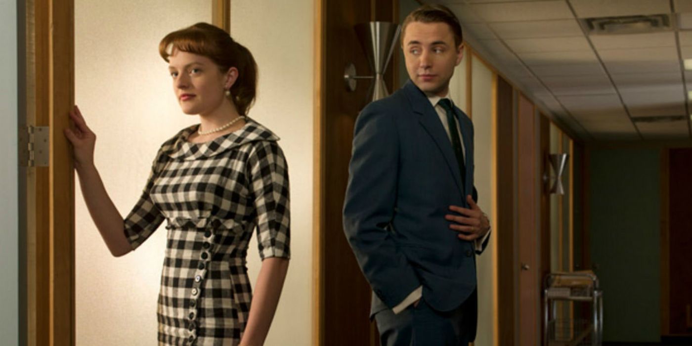Mad Men Peggy Olson and Pete Campbell
