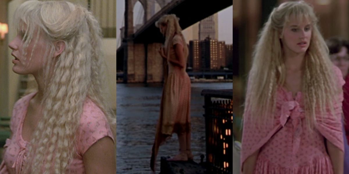 Madison (Daryl Hannah) in her romantic dinner outfit from Splash