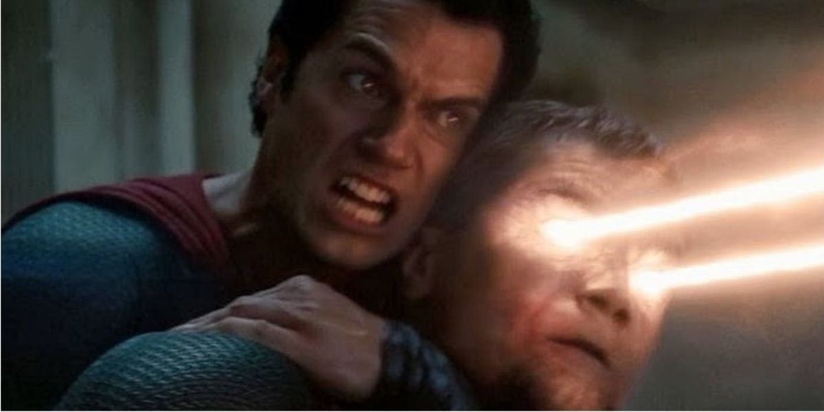 Superman about to break Zod’s neck in Man of Steel