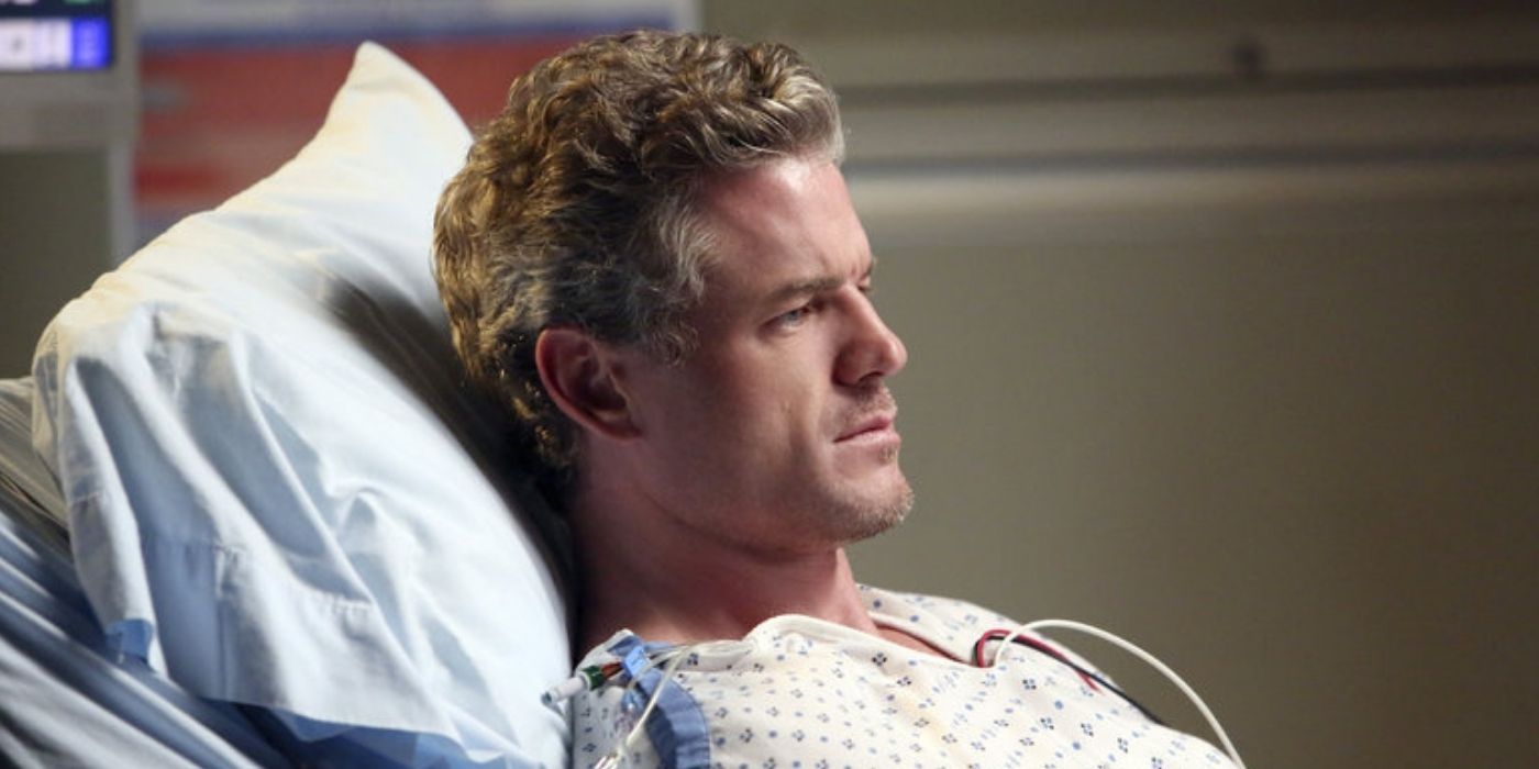 Mark laying in a hospital bed in Grey's Anatomy