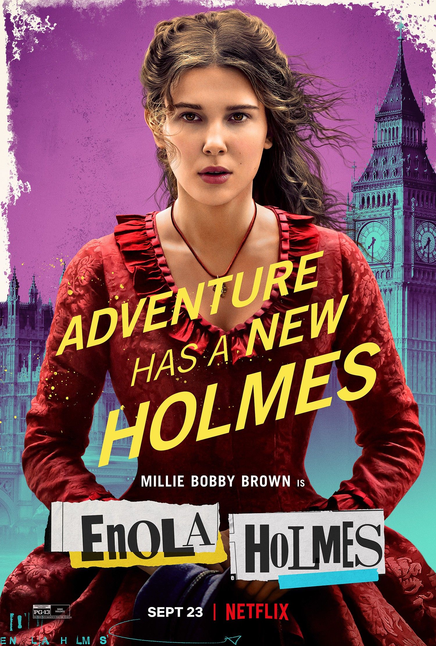 Millie Bobby Brown Enola Holmes character poster