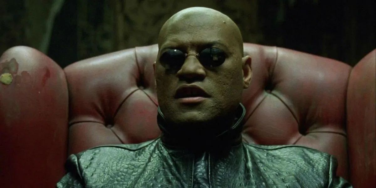 Morpheus explains the world to Neo in The Matrix