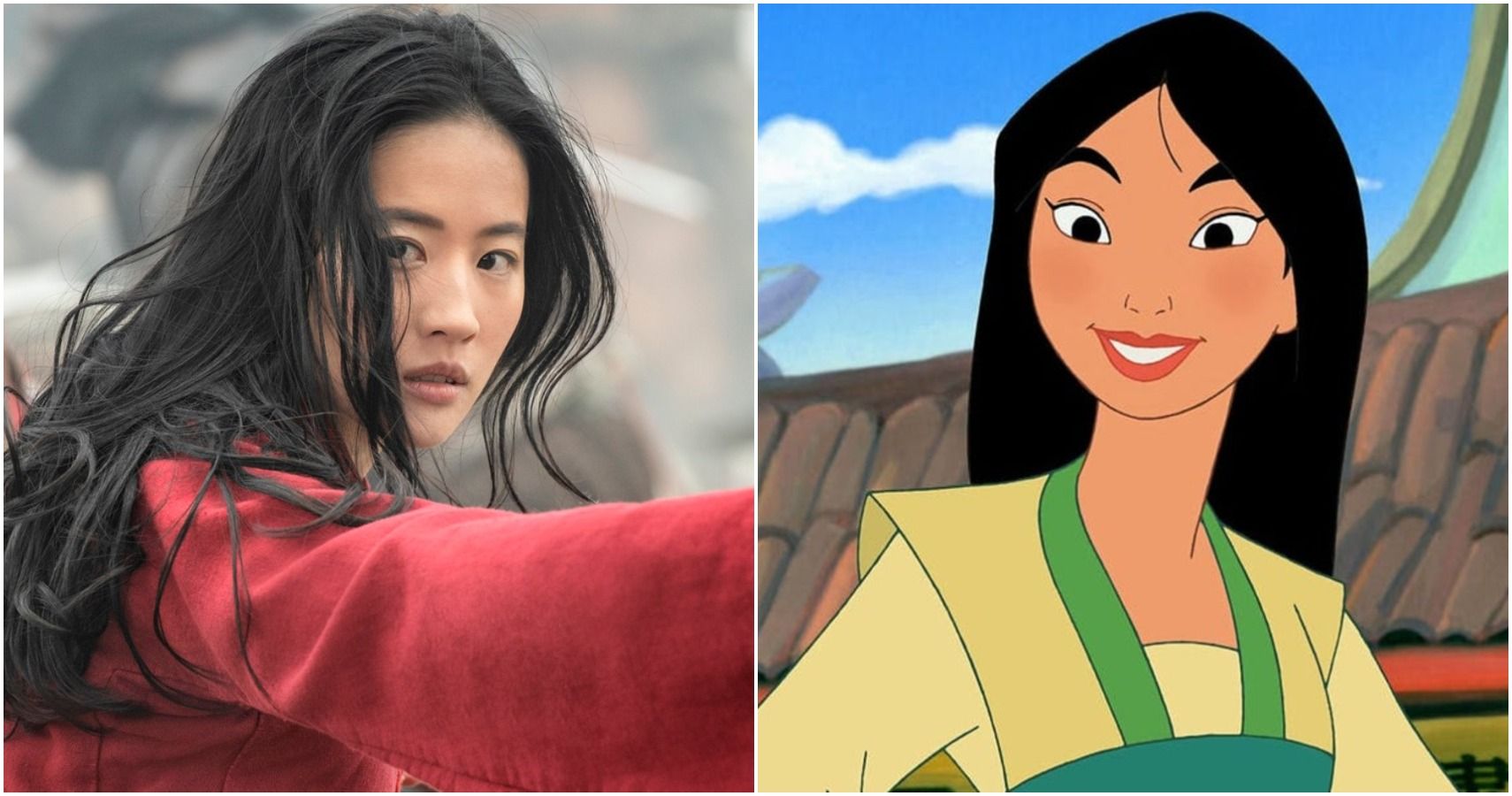 Mulan animated and live-action