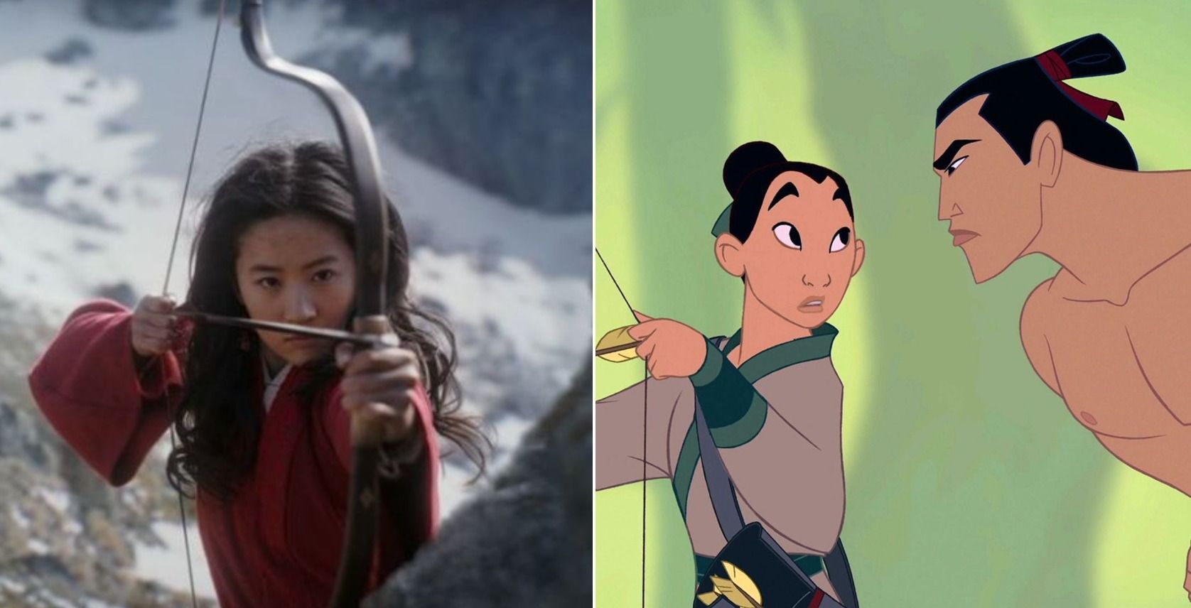 A comparison of the &quot;I&rsquo;ll Make a Man Out of You&quot; scene from the 1998 animated version and 2020 live-action film.
