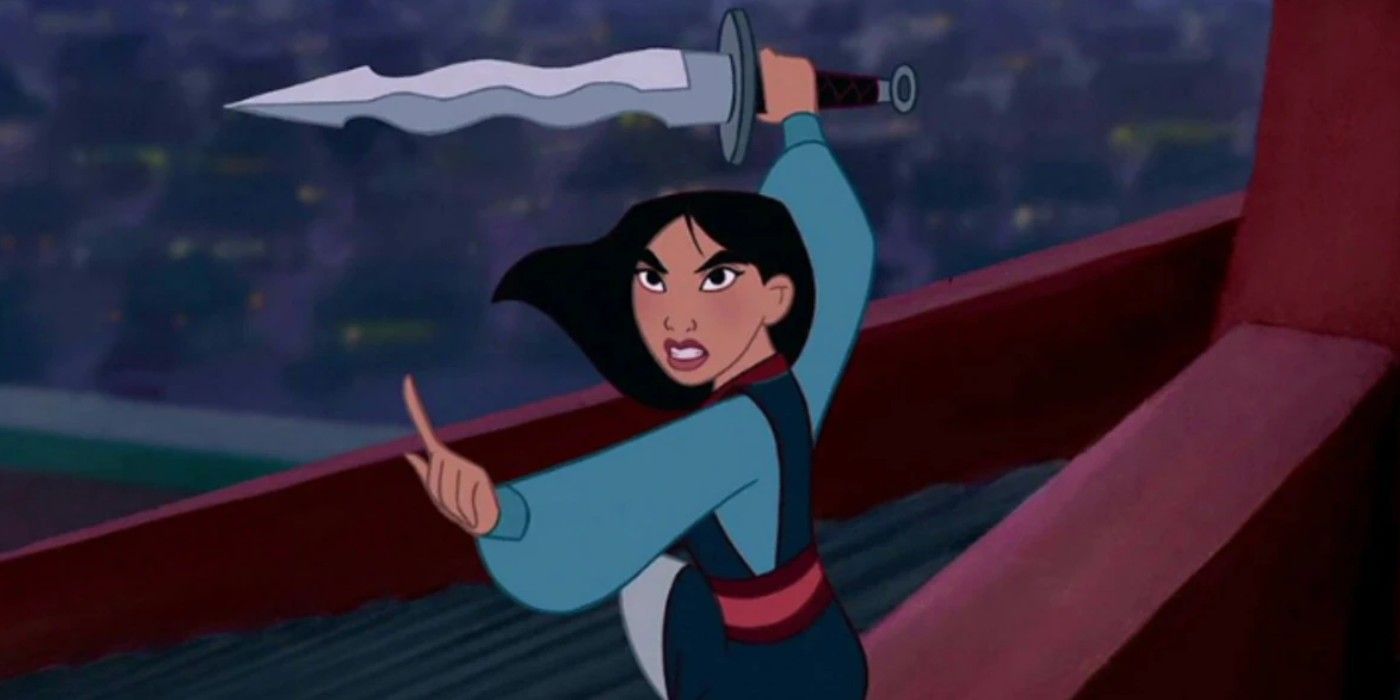 Mulan fights Shan Yu