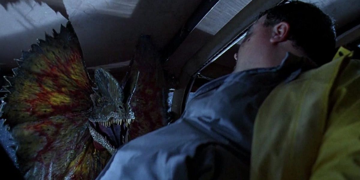 Nedry's death in Jurassic Park