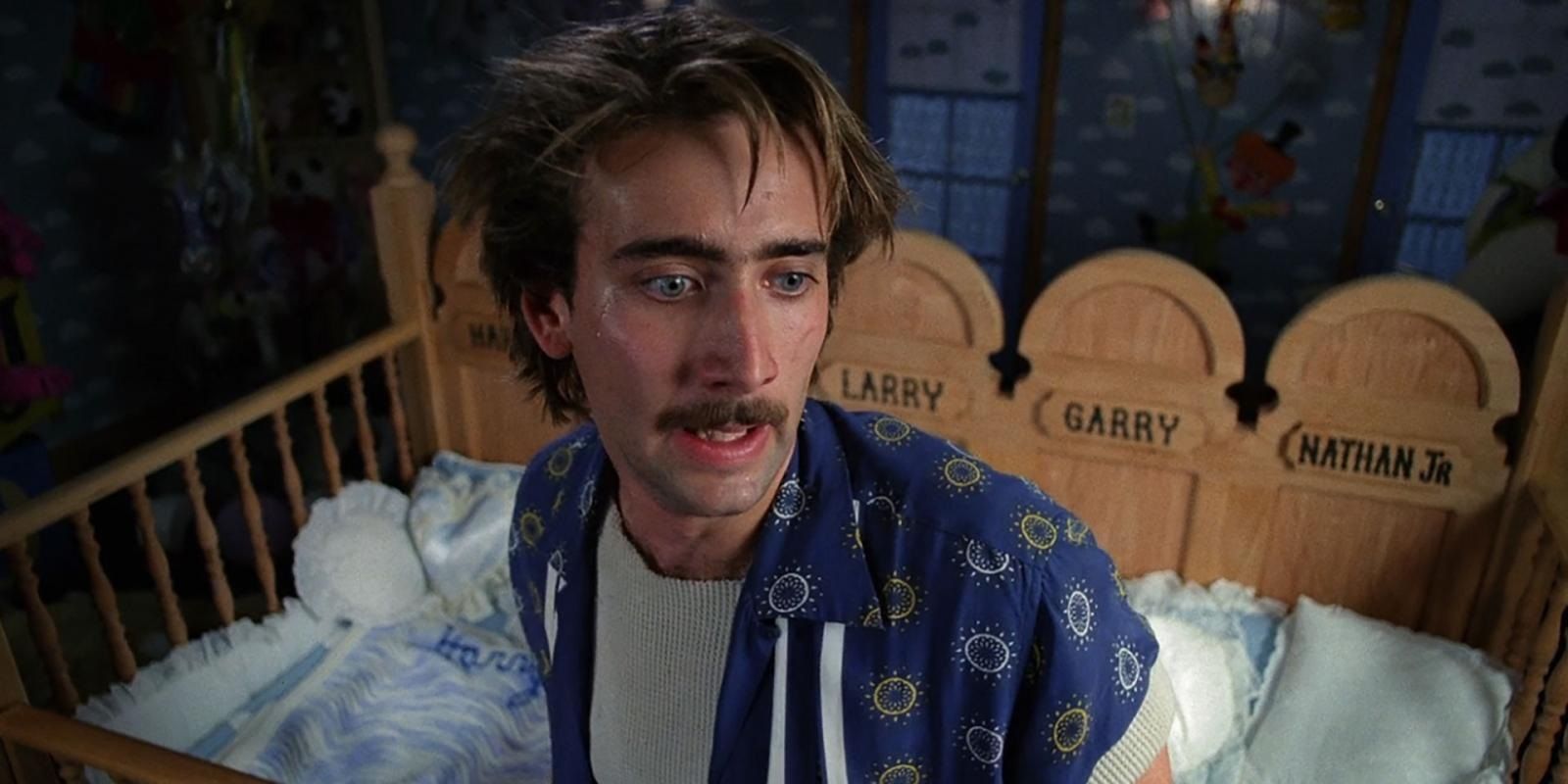 Hi McDunnough in the babies' bedroom in Raising Arizona