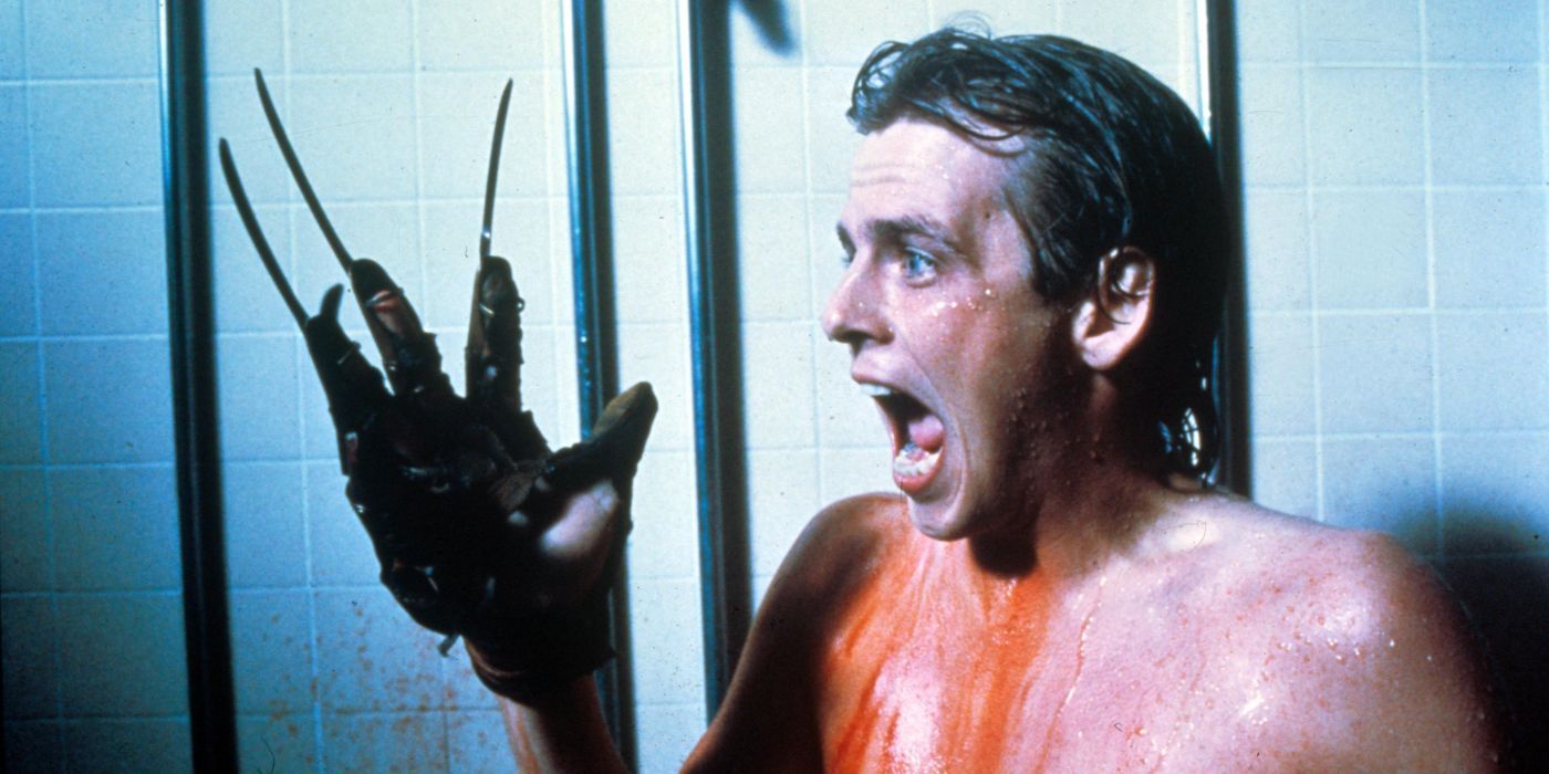 Nightmare on Elm Street 2 Mark Patton as Jesse with Knife Glove Screaming
